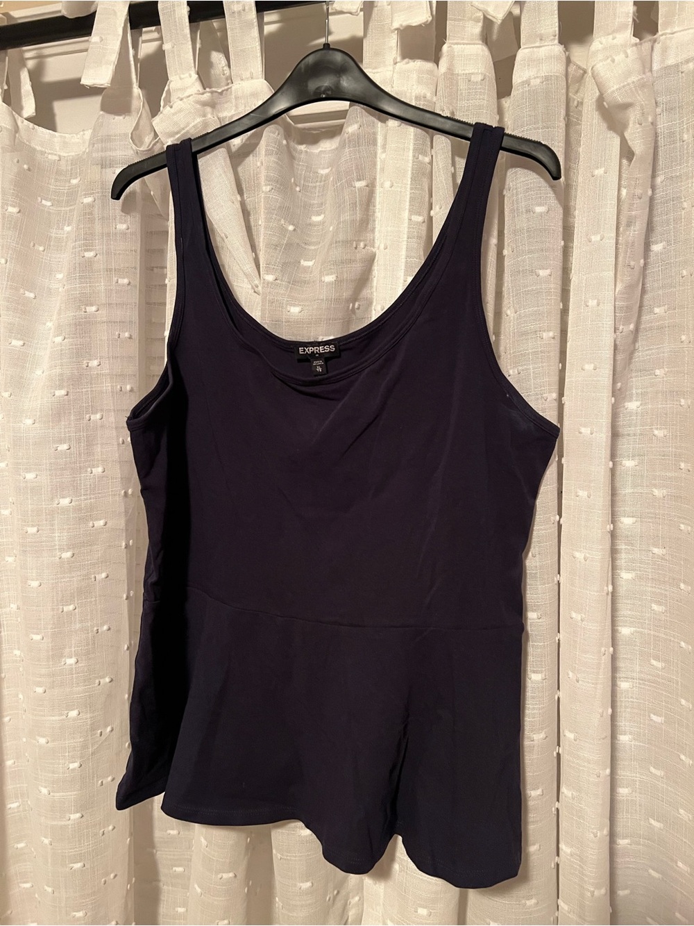 Express Women’s Dark Navy Scoop Tank Top